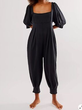 Free People Intimately Lotta Love Romper | Black | NWT | Size Small | Sold Out
